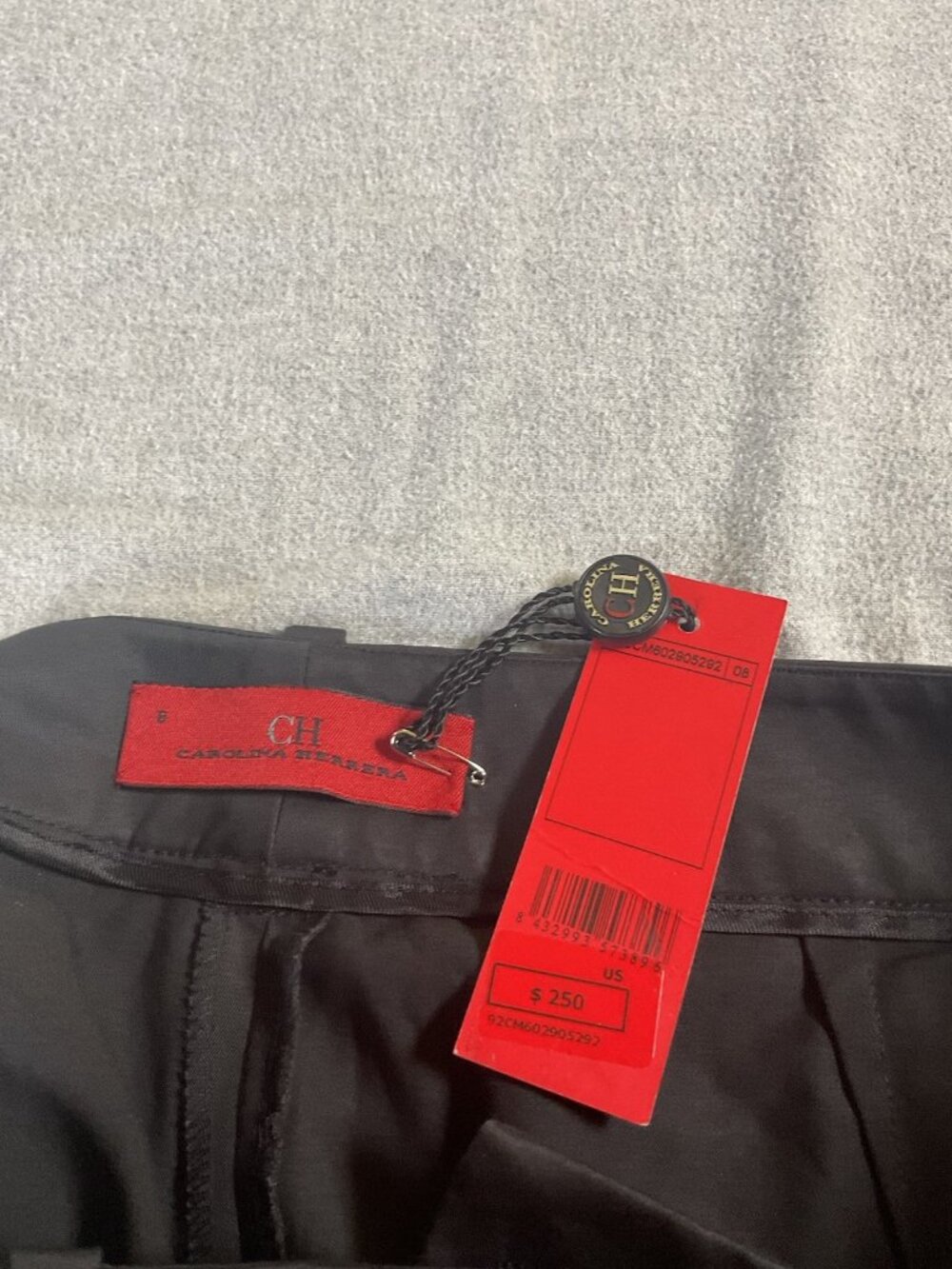 Carolina Herrera NWT $250 Black Pants Women’s 8 Luxury Casual - Picture 5 of 11